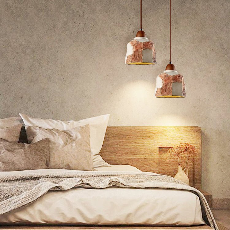 Microcement Textured Pendant Light - Vakkerlight