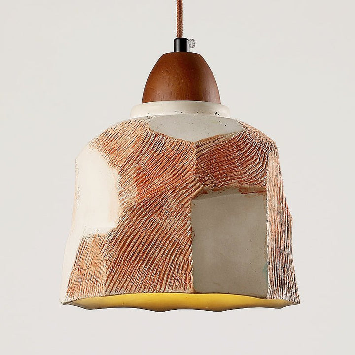 Microcement Textured Pendant Light - Vakkerlight