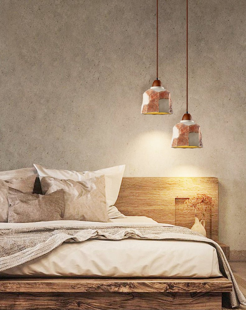 Microcement Textured Pendant Light - Vakkerlight