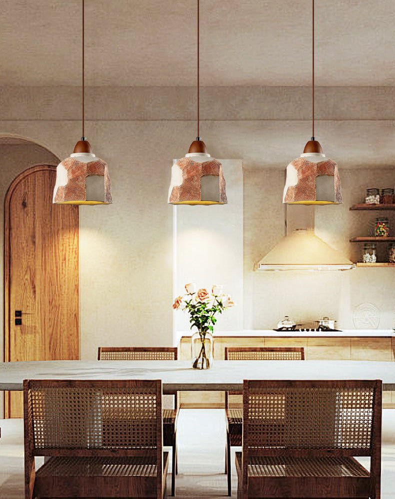 Microcement Textured Pendant Light - Vakkerlight