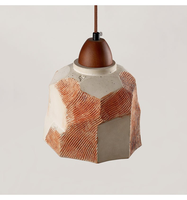 Microcement Textured Pendant Light - Vakkerlight