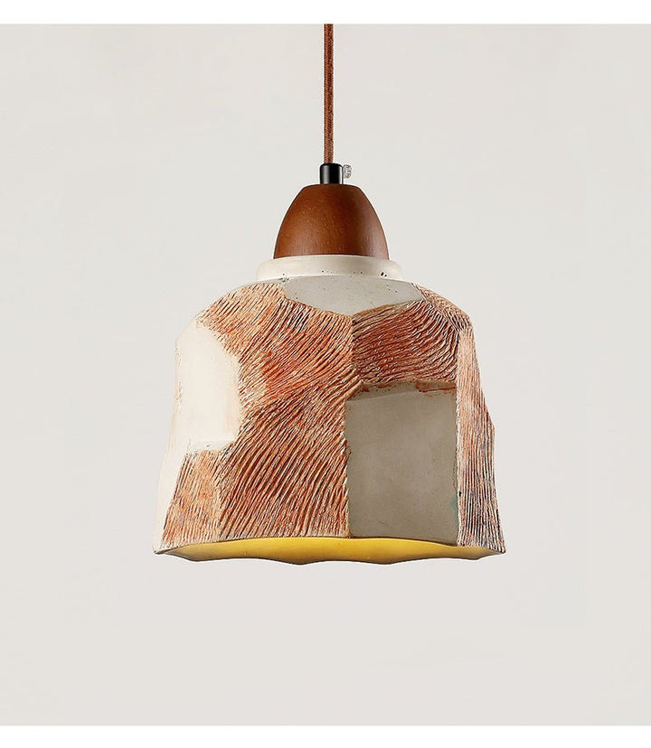 Microcement Textured Pendant Light - Vakkerlight