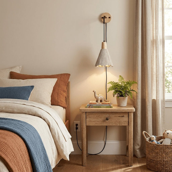 Microcement Plug - in Wall Lamp - Vakkerlight