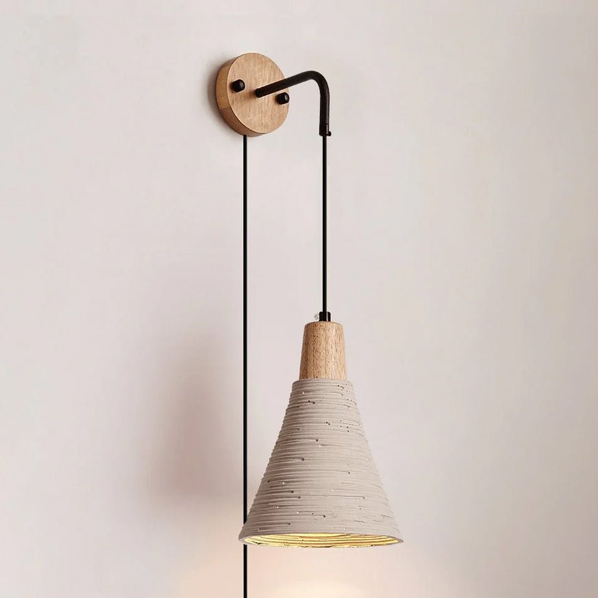 Microcement Plug - in Wall Lamp - Vakkerlight