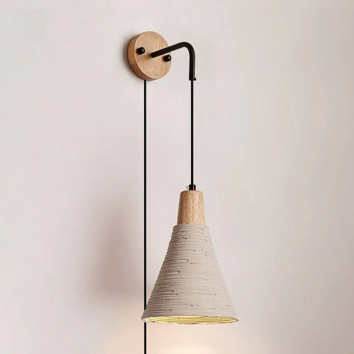 Microcement Plug - in Wall Lamp - Vakkerlight