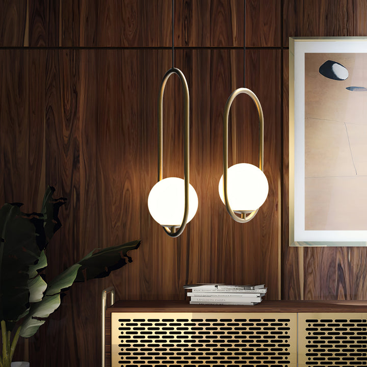 Mila Brass Pendant Swag Light - Vakkerlight