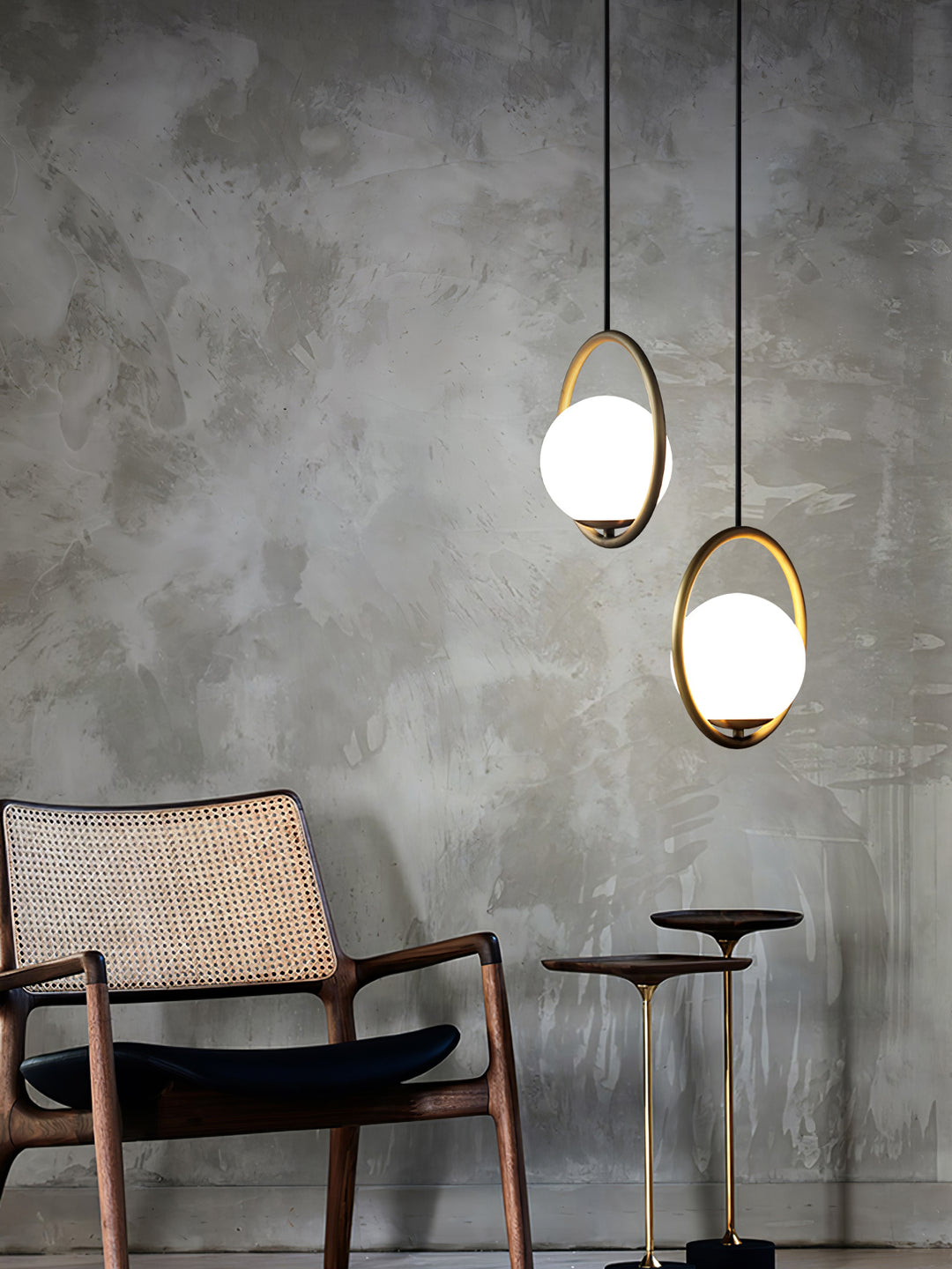 Mila Brass Pendant Swag Light - Vakkerlight