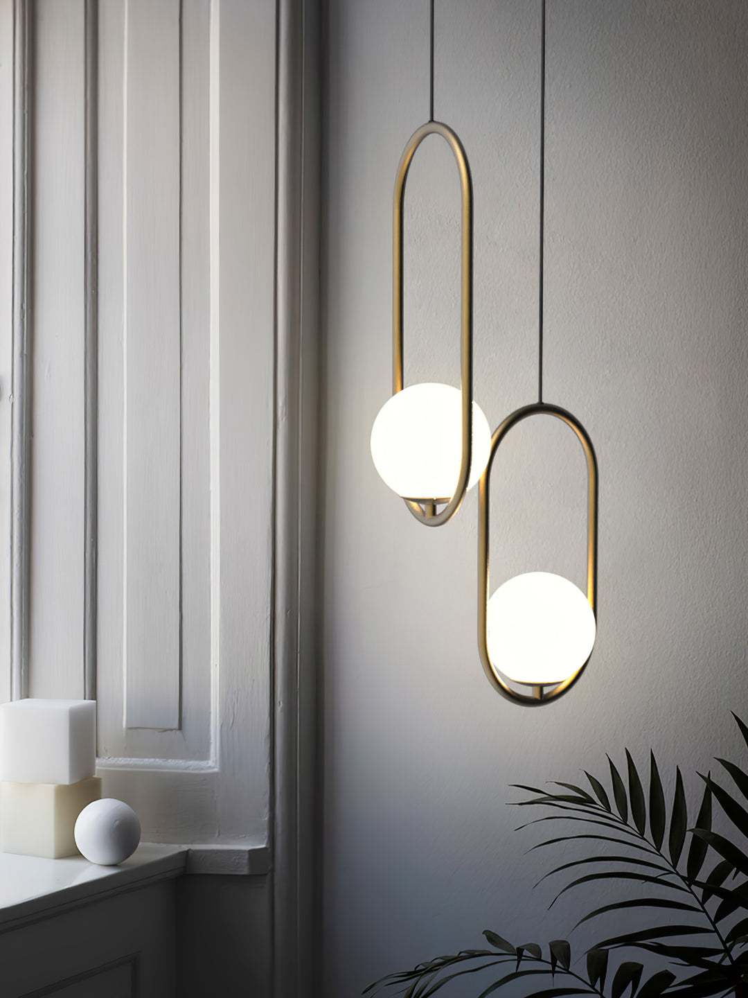 Mila Brass Pendant Swag Light - Vakkerlight