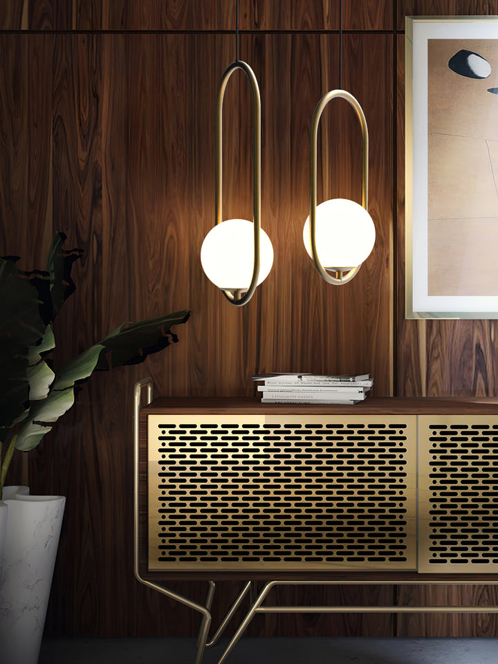 Mila Brass Pendant Swag Light - Vakkerlight