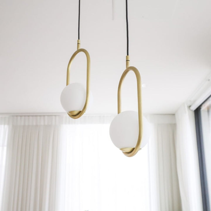 Mila Brass Pendant Swag Light - Vakkerlight