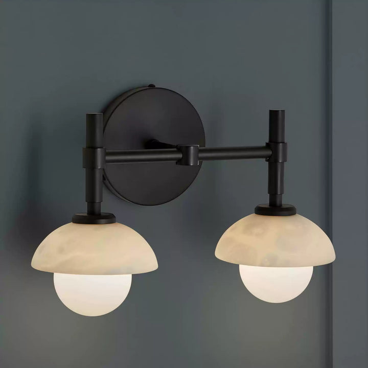 Milo Alabaster Double Wall Light - Vakkerlight