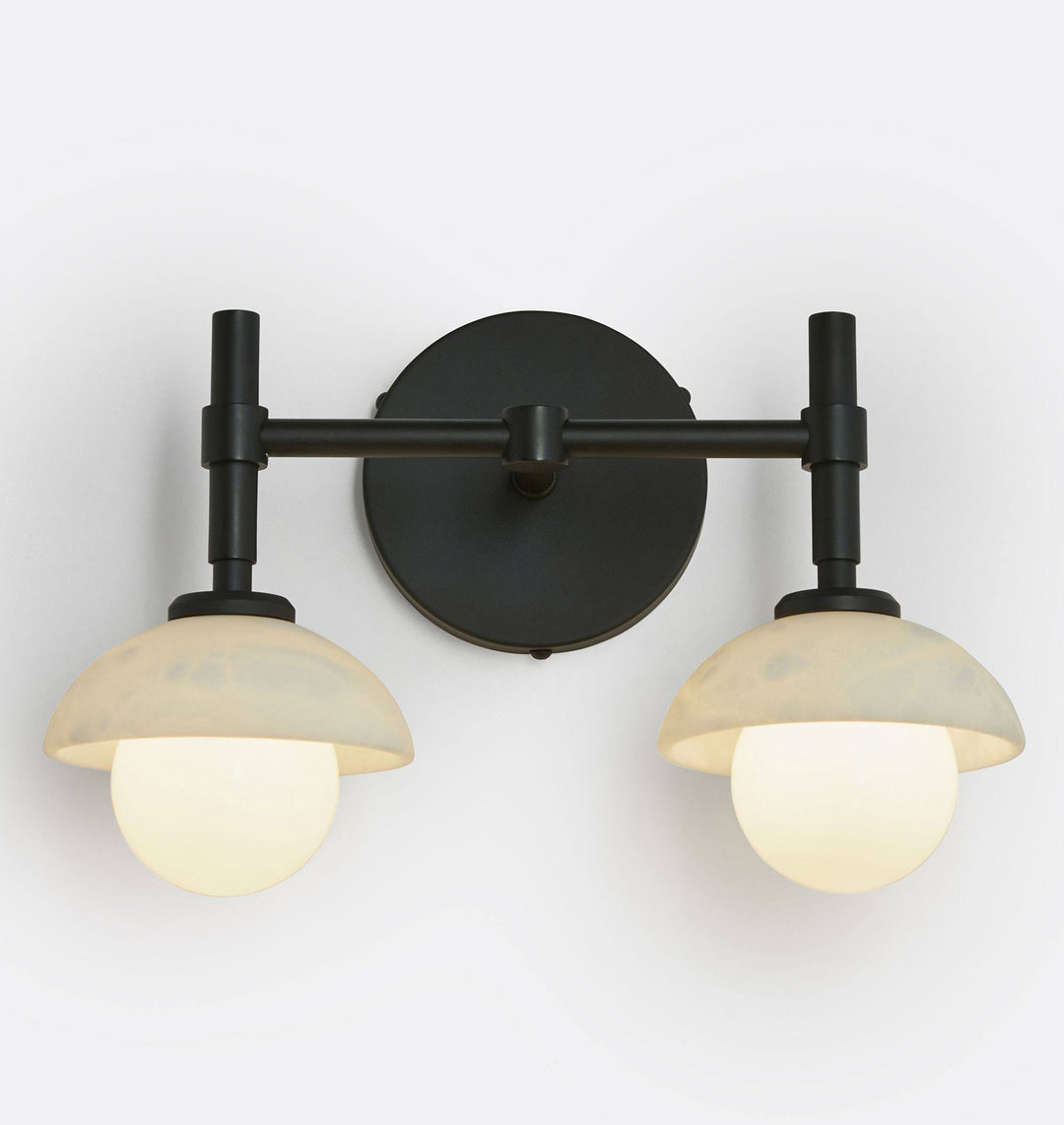 Milo Alabaster Double Wall Light - Vakkerlight
