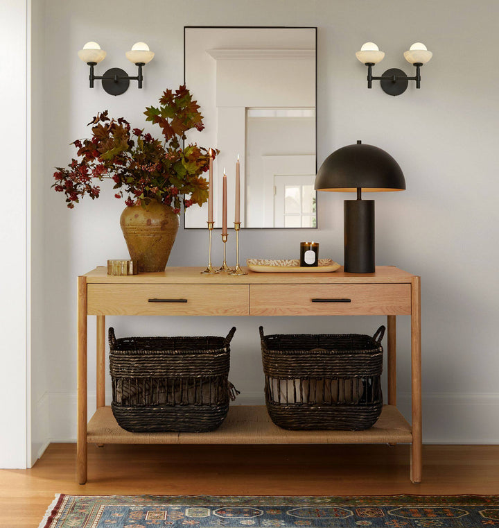 Milo Alabaster Double Wall Light - Vakkerlight