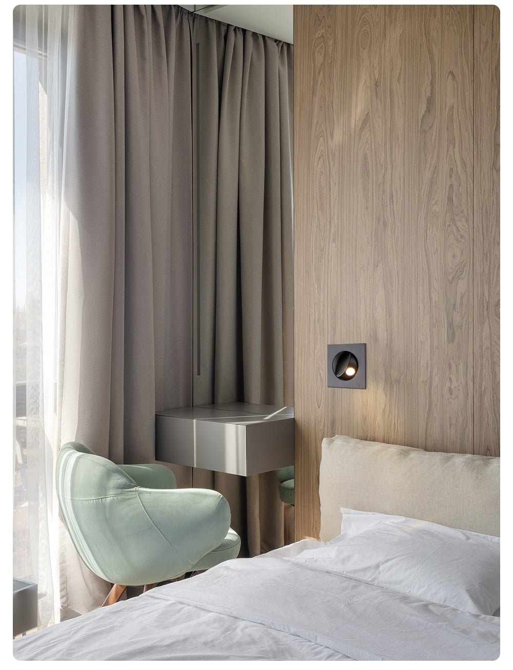 Minimalist Recessed Rotatable Sconce - Vakkerlight