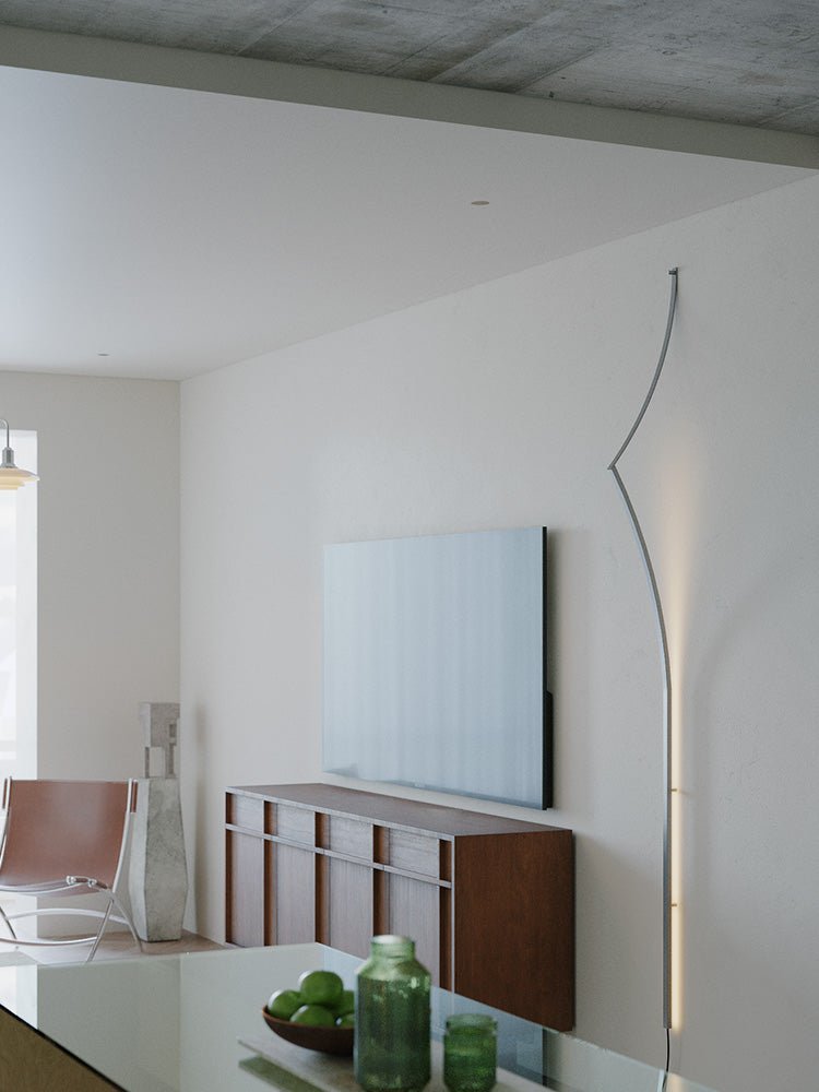 Minimalist Curving Ribbon LED Wall Sconce - Vakkerlight