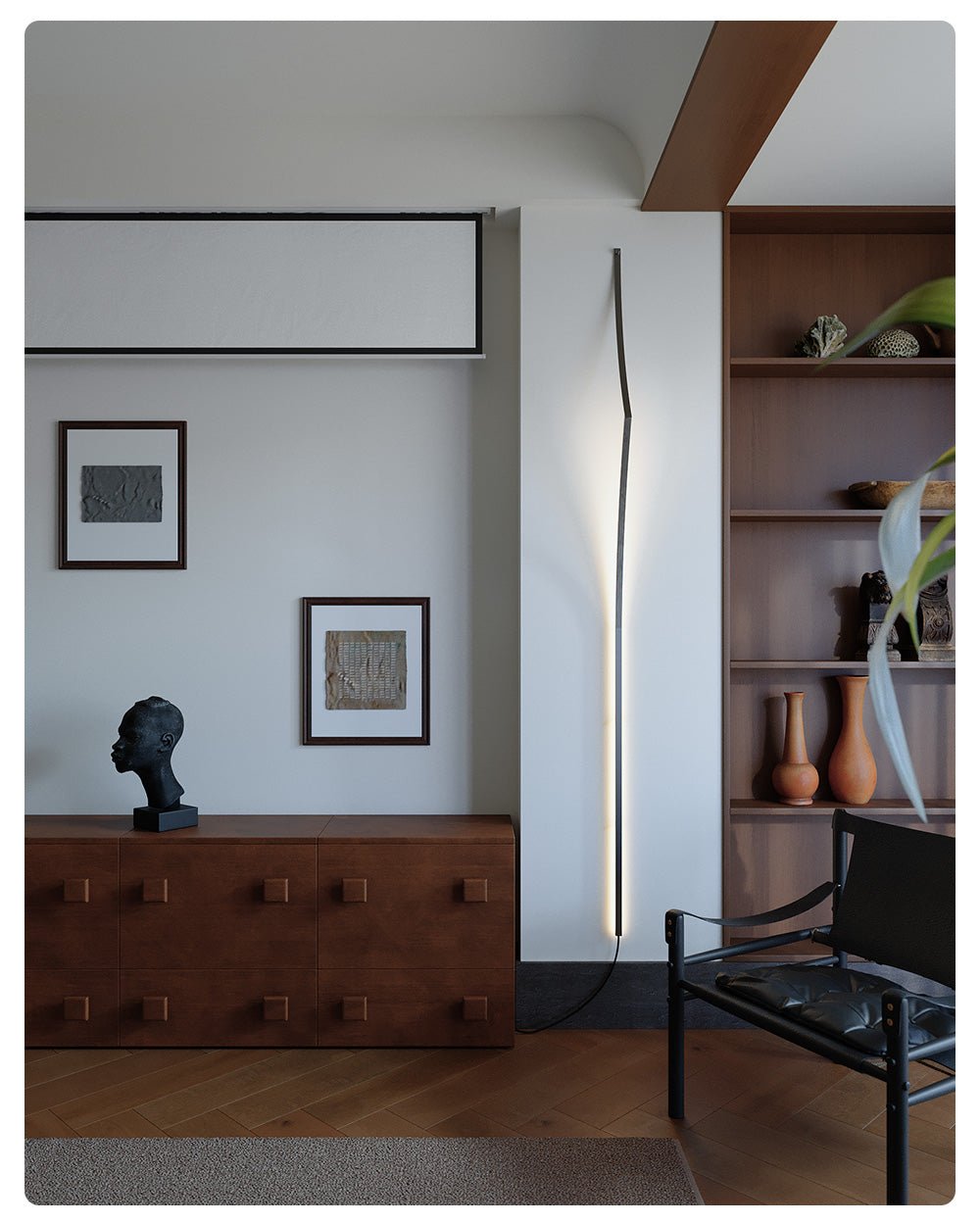 Minimalist Curving Ribbon LED Wall Sconce - Vakkerlight