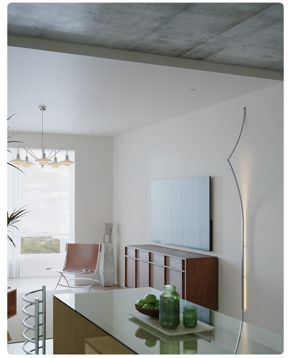 Minimalist Curving Ribbon LED Wall Sconce - Vakkerlight