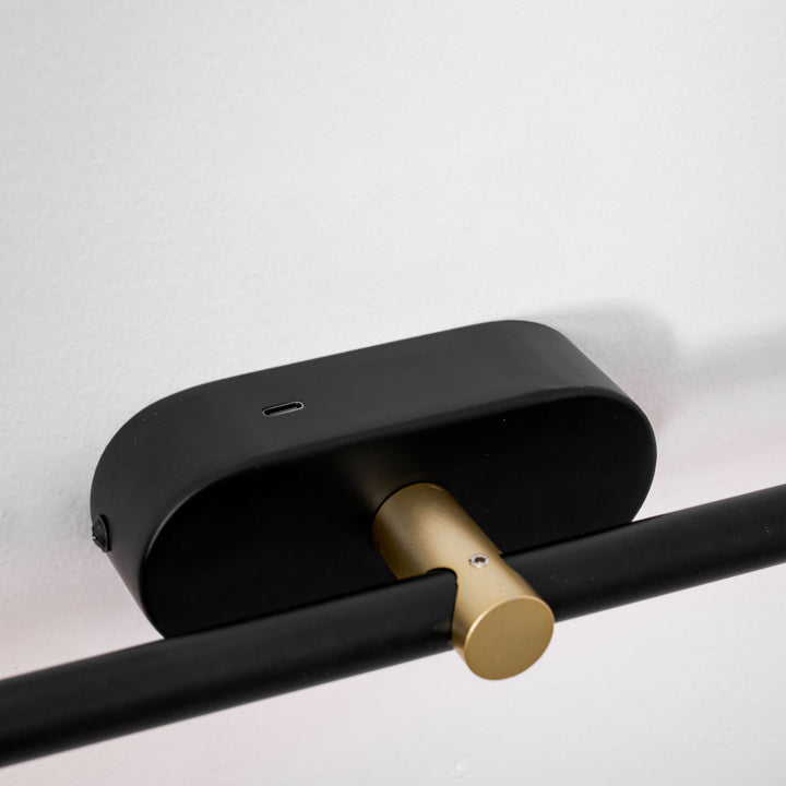 Minimalistische lineaire oplaadbare wandlamp 