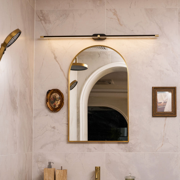 Minimalistische lineaire oplaadbare wandlamp 