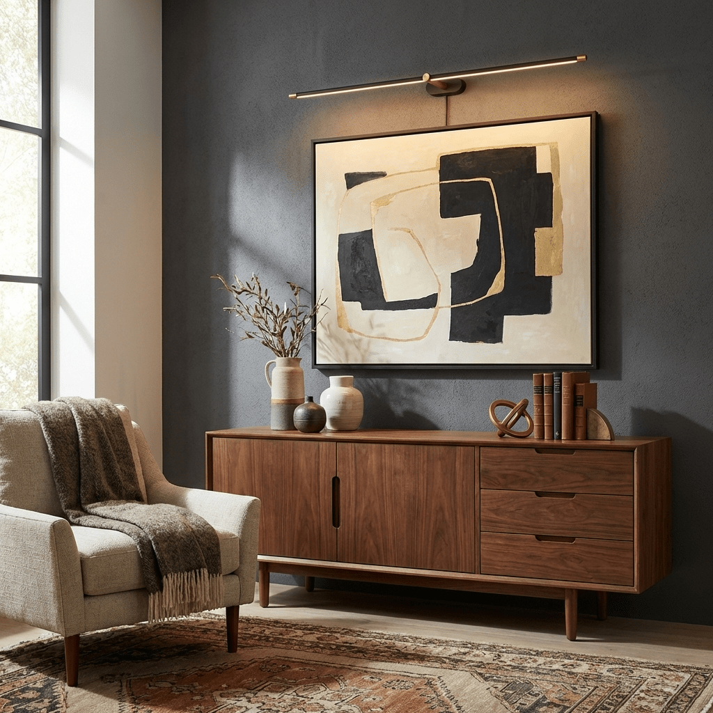 Minimalist Linear Plug-in Wall Lamp