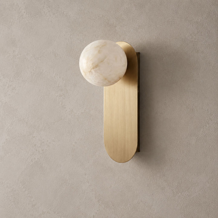 Aplique de pared Mira Alabaster Globe