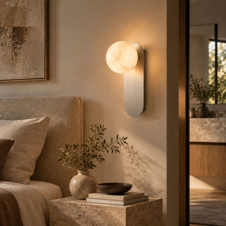 Aplique de pared Mira Alabaster Globe