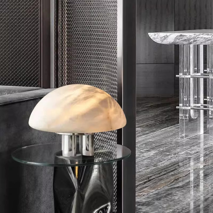 Mira Alabaster Mushroom Table Lamp - Vakkerlight