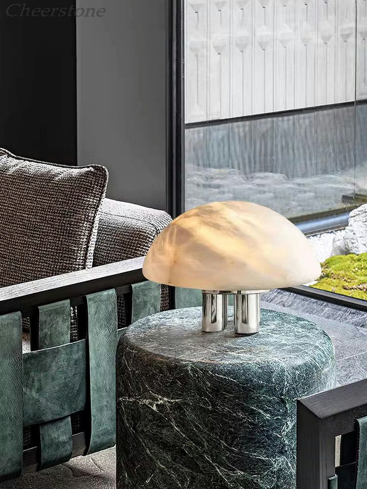 Mira Alabaster Mushroom Table Lamp - Vakkerlight