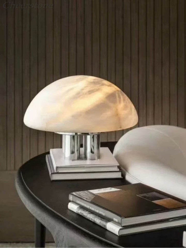 Mira Alabaster Mushroom Table Lamp - Vakkerlight