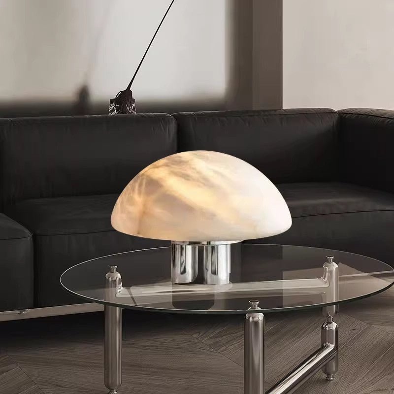 Mira Alabaster Mushroom Table Lamp - Vakkerlight
