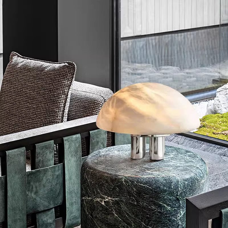 Mira Alabaster Mushroom Table Lamp - Vakkerlight
