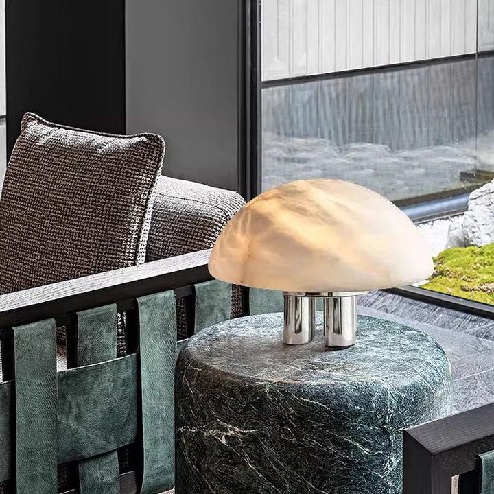 Mira Alabaster Mushroom Table Lamp - Vakkerlight