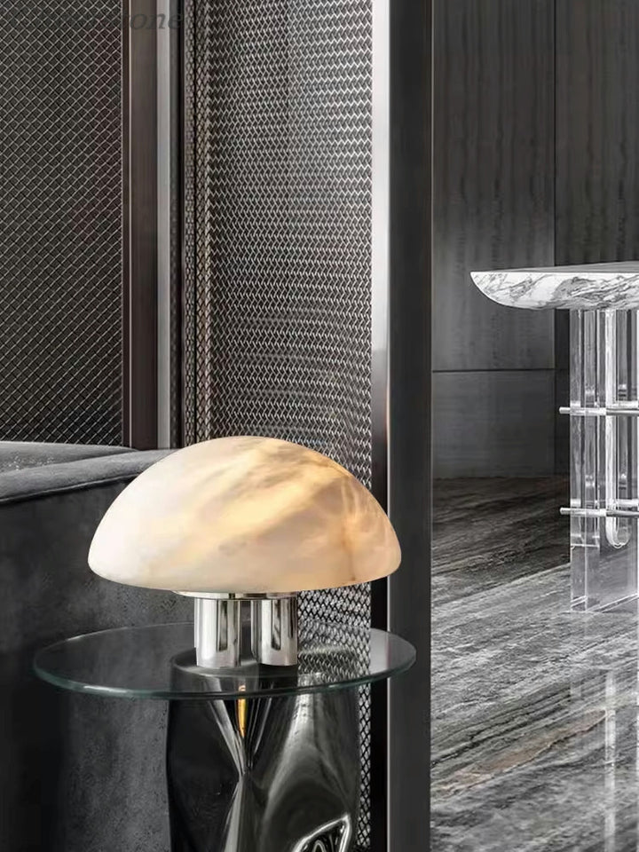 Mira Alabaster Mushroom Table Lamp - Vakkerlight