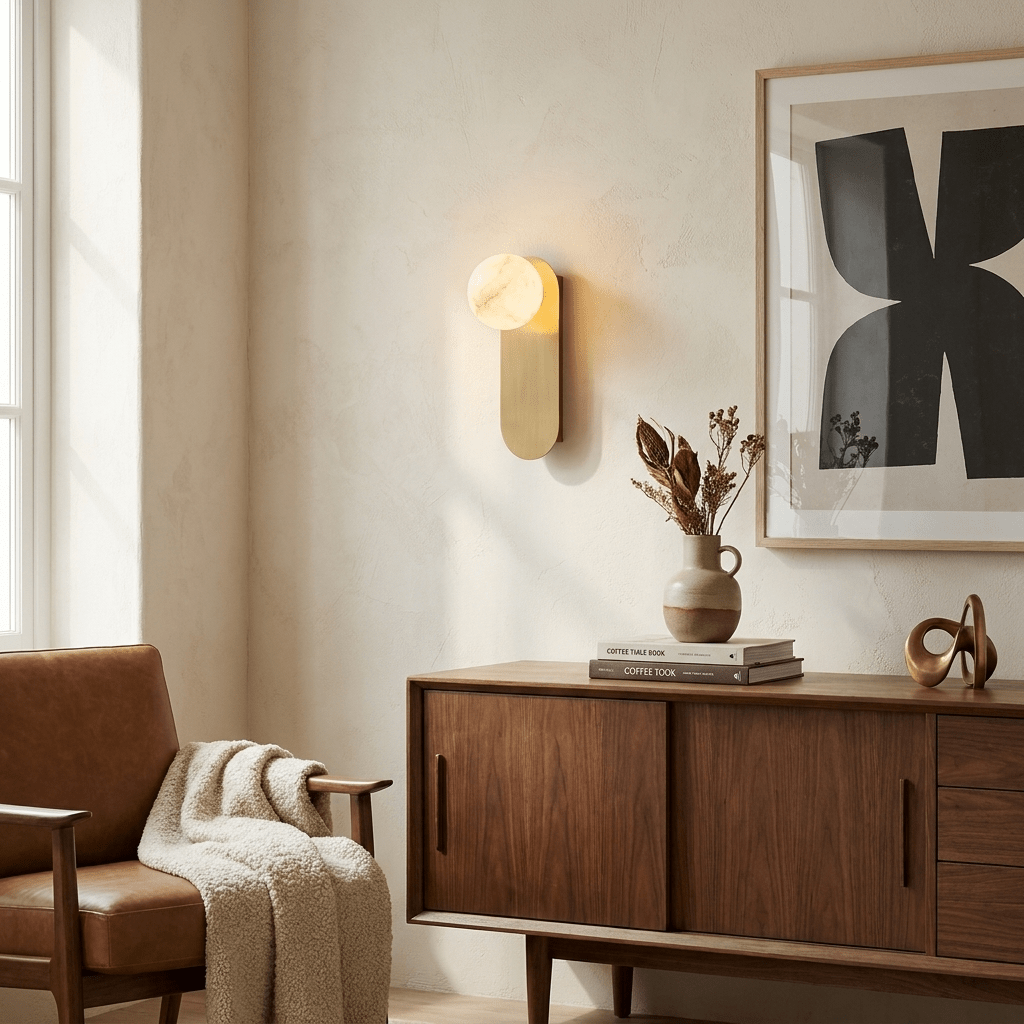 Mira Alabaster Globe Wall Sconce - Vakkerlight