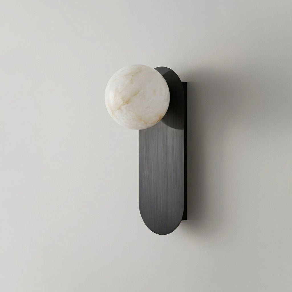 Mira Alabaster Globe Wall Sconce - Vakkerlight
