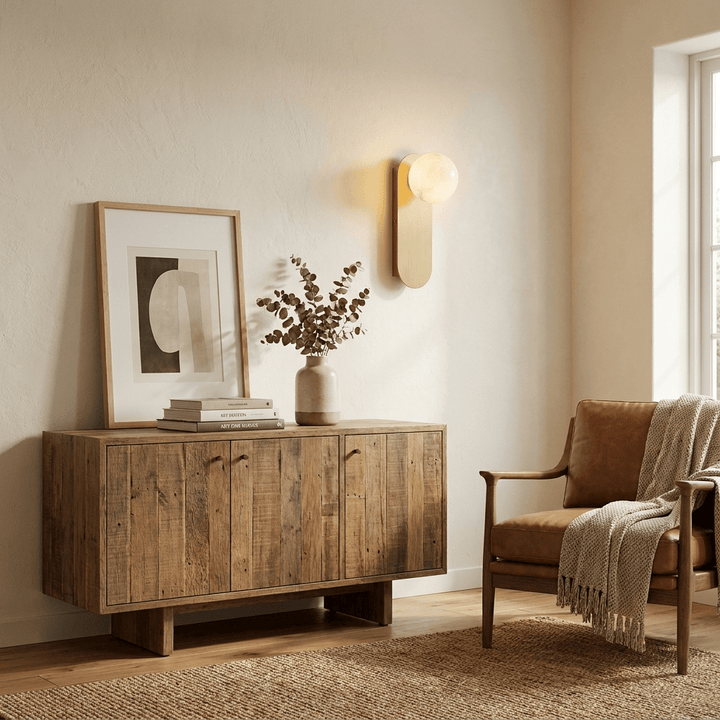 Mira Alabaster Globe Wall Sconce - Vakkerlight