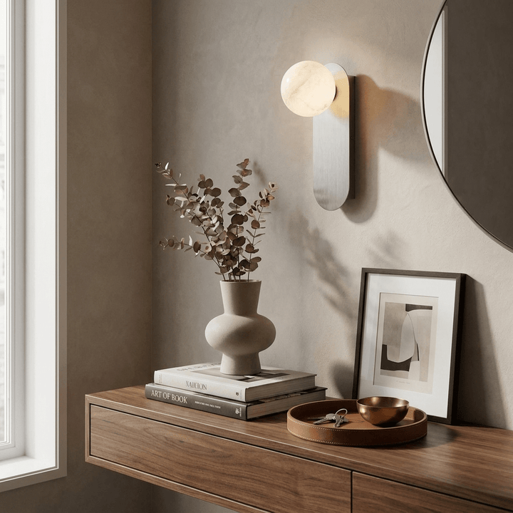 Mira Alabaster Globe Wall Sconce - Vakkerlight