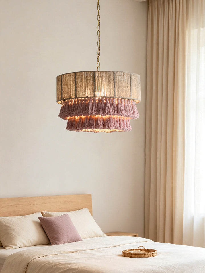 Mirelle Hemp Rope Tassel Pendant Light