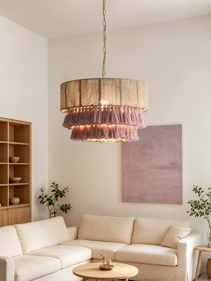 Mirelle Hemp Rope Tassel Pendant Light