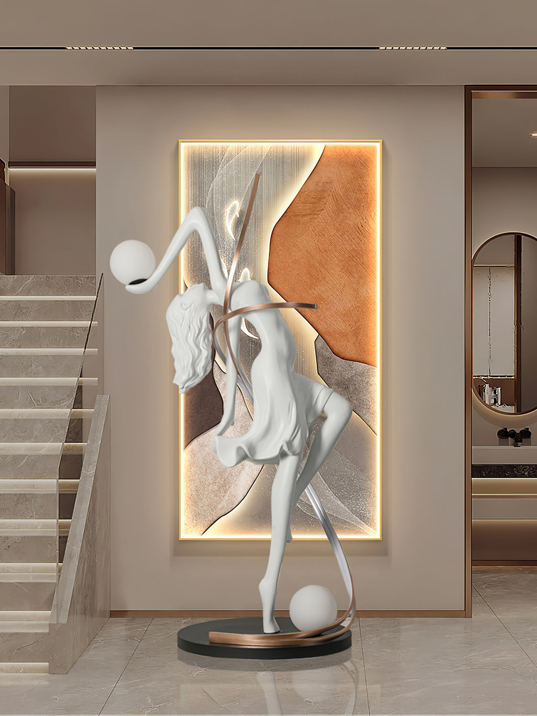 Misha Goddess Statue Floor Lamp - Vakkerlight