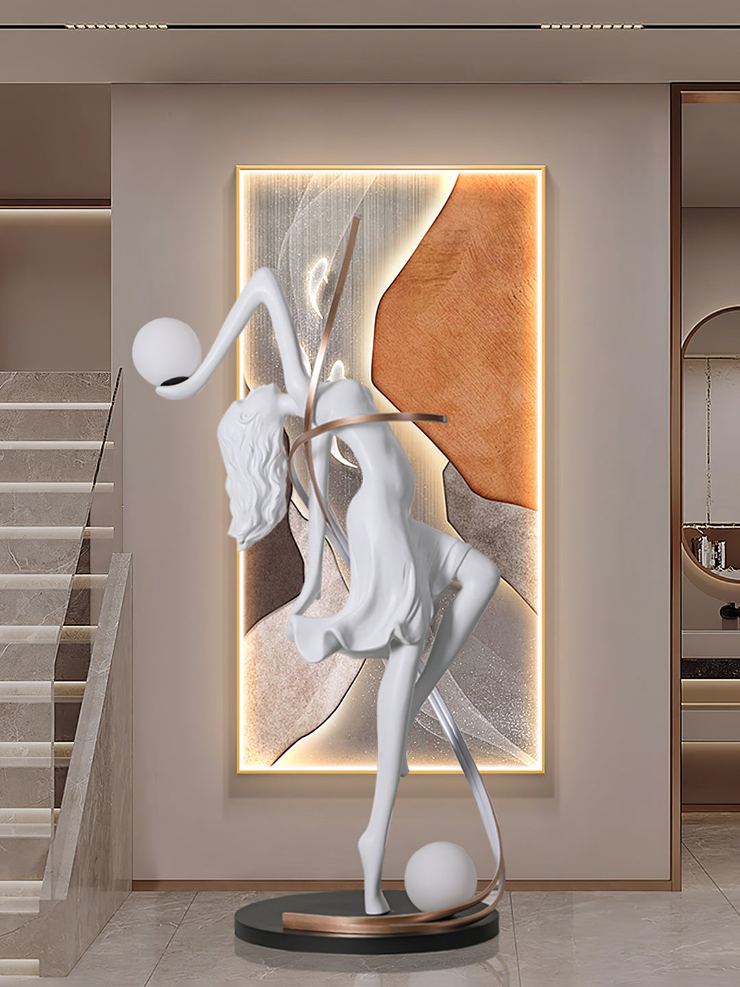 Misha Goddess Statue Floor Lamp - Vakkerlight