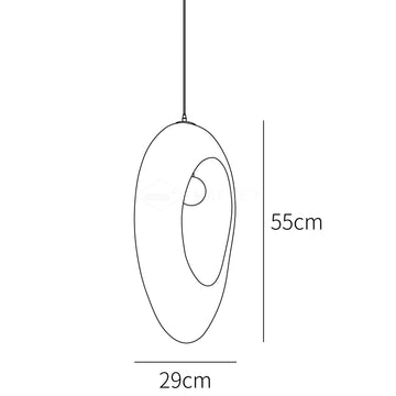 Mizuko Pendant Light — Dimension drawings 1