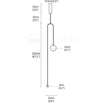 Mobile Chandelier — Dimension drawings 3