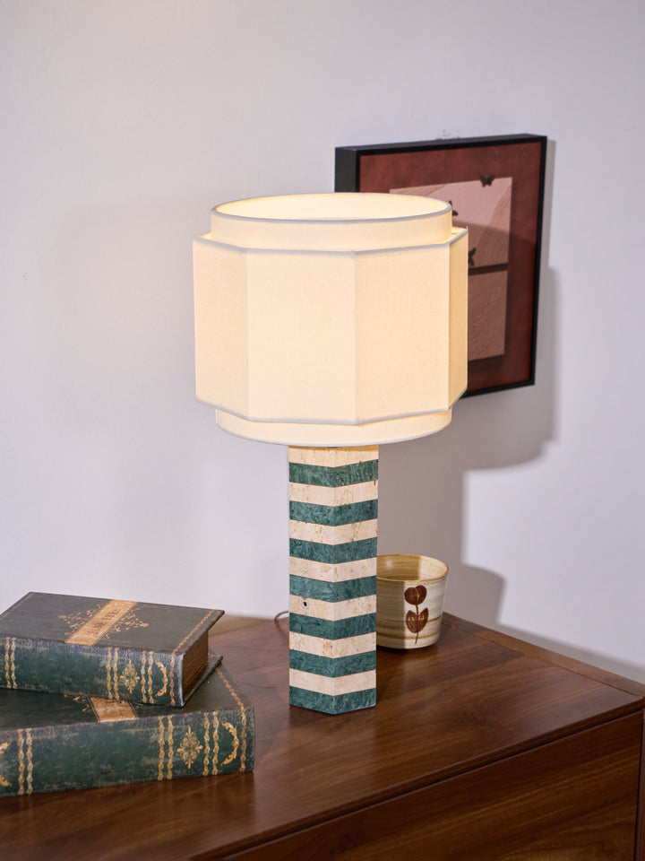 Modari Striped Stone Table Lamp - Vakkerlight