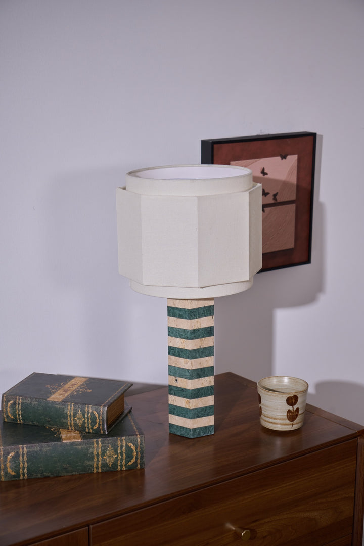 Modari Striped Stone Table Lamp - Vakkerlight