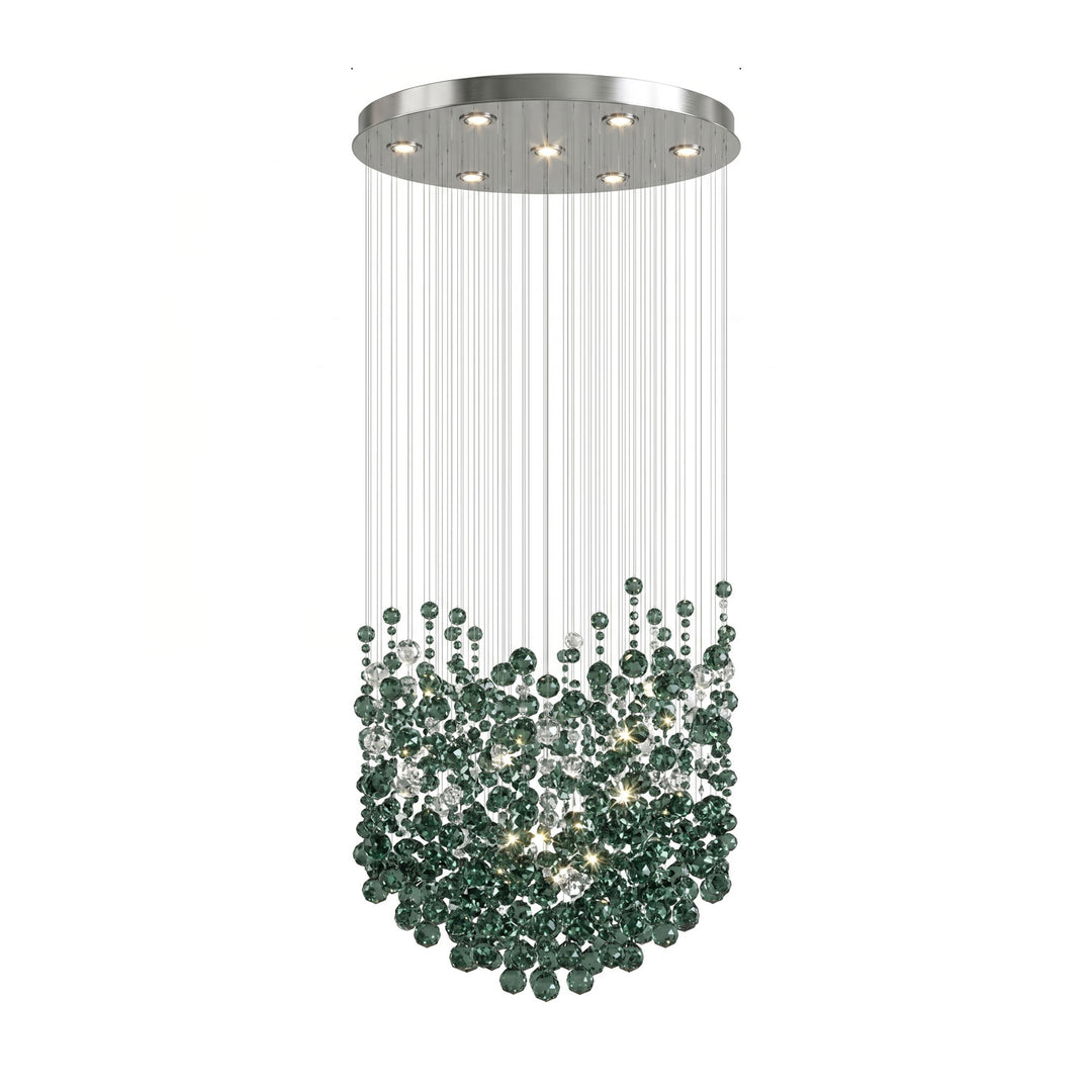 Emerald Rainfall Crystal Customize Chandelier - Vakkerlight
