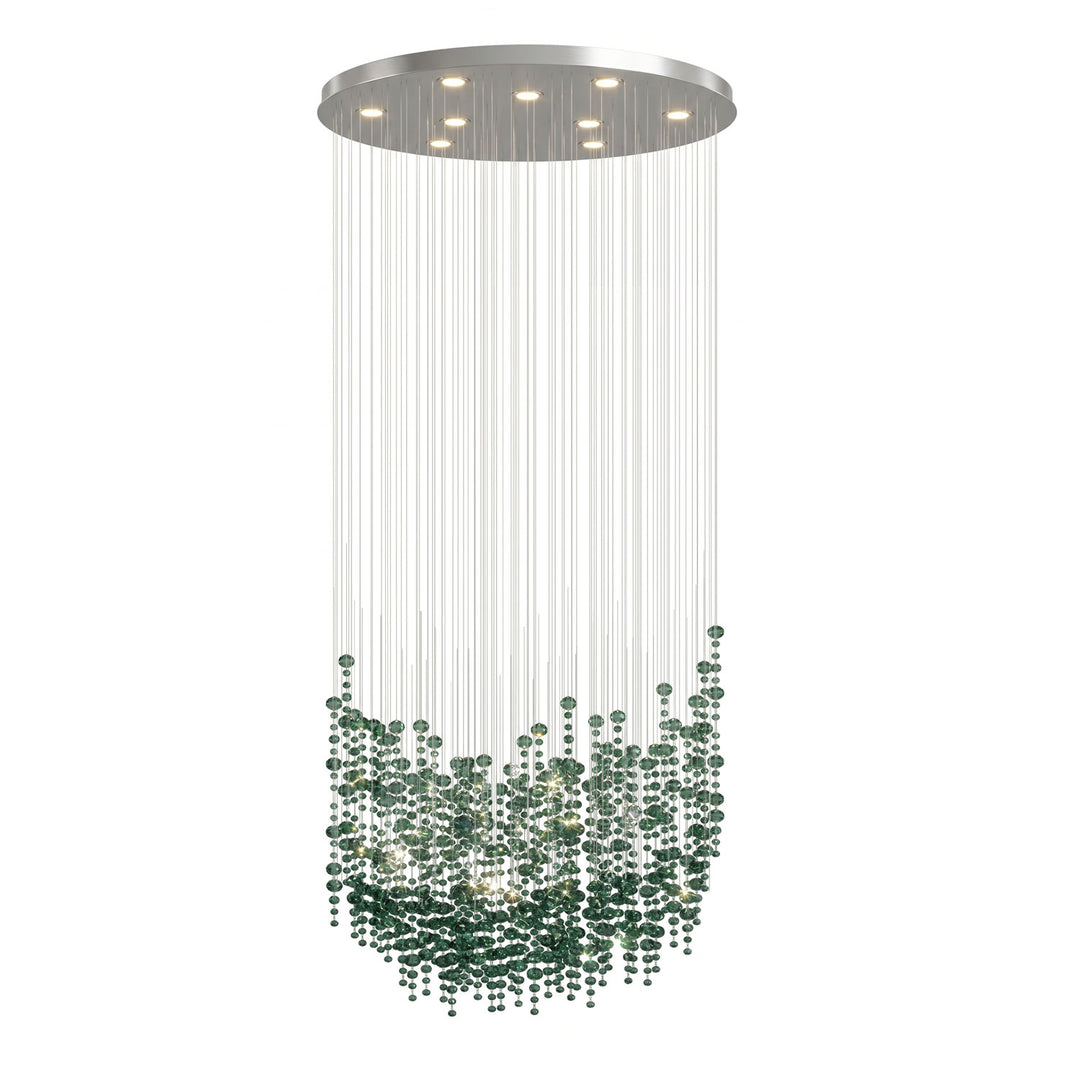 Emerald Rainfall Crystal Customize Chandelier - Vakkerlight