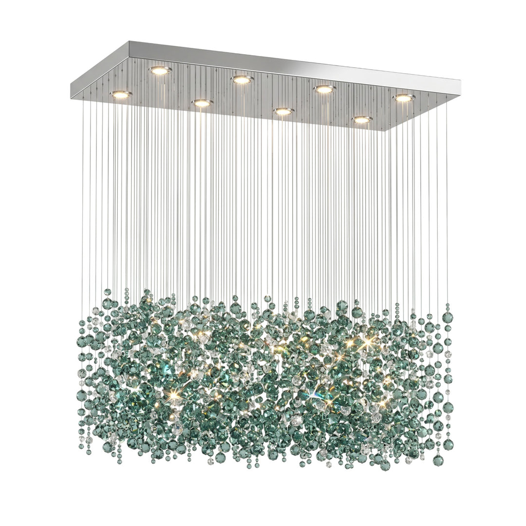 Emerald Rainfall Crystal Customize Chandelier - Vakkerlight