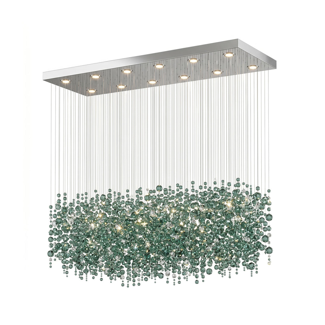 Emerald Rainfall Crystal Customize Chandelier - Vakkerlight