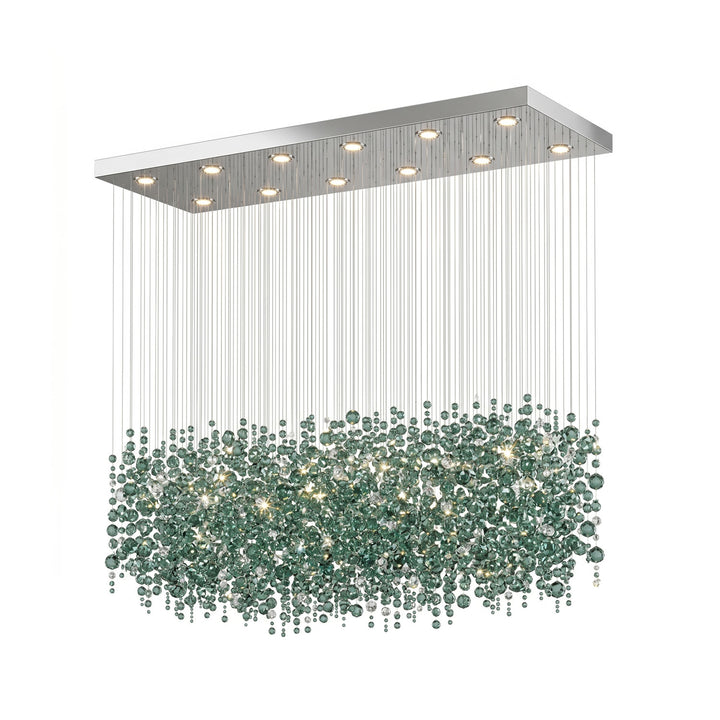 Emerald Rainfall Crystal Customize Chandelier - Vakkerlight